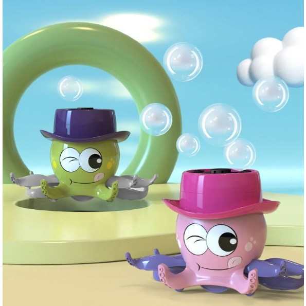 Bubble Machine ความคิดสร้างสรรค์แบบชาร์จไฟได้ Octopus Shape เครื่องทำ Blower อัตโนมัติสำหรับอายุ 3 ปีขึ้นไป NAVEE