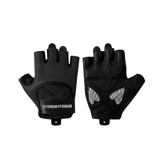Fittergear ถุงมือกีฬา ฟิตเนส หญิง ครึ่งนิ้ว อุปกรณ์ระบายอากาศ ฝึกดัมเบล โยคะ ป้องกัน