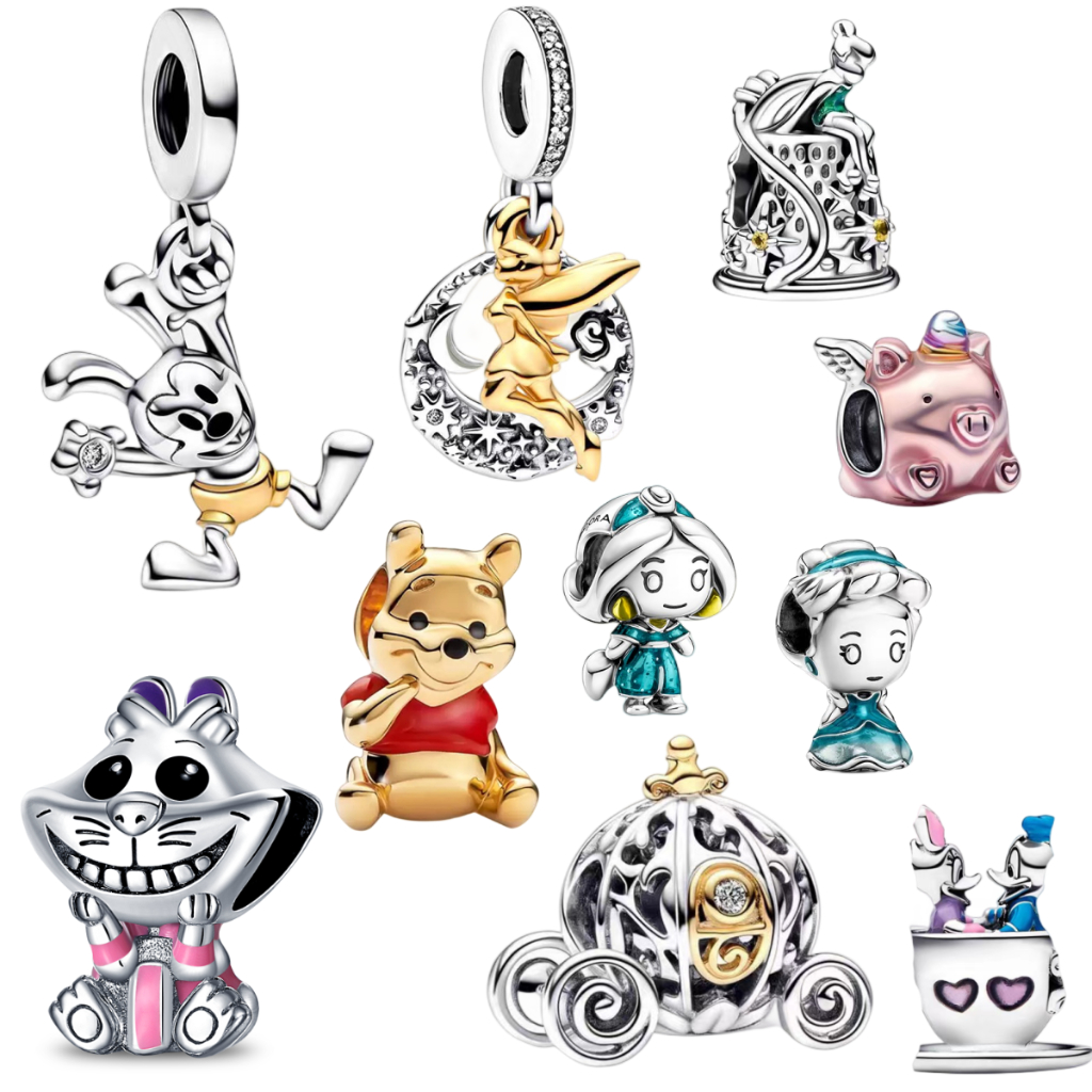 [สต็อกพร้อม] ขนมปังเสน่ห์ชุบเงินส925ดิสนีย์100ลูกปัดครบรอบเหมาะสําหรับขนมปังทําเองสร้อยข้อมืออุปกรณ์เสริมเครื่องประดับประณีตของขวั