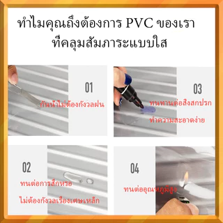 ผ้าคลุมกระเป๋าเดินทาง แบบใส | PVC | ผ้าคลุมกระเป๋าเดินทาง ป้องกันฝุ่น สําหรับติดรถเข็น
