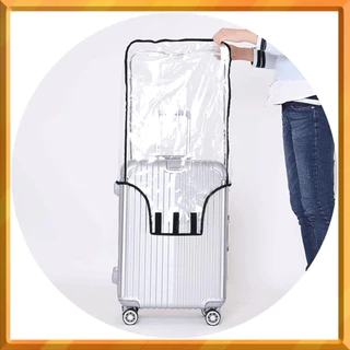 ผ้าคลุมกระเป๋าเดินทาง แบบใส | PVC | ผ้าคลุมกระเป๋าเดินทาง ป้องกันฝุ่น สําหรับติดรถเข็น