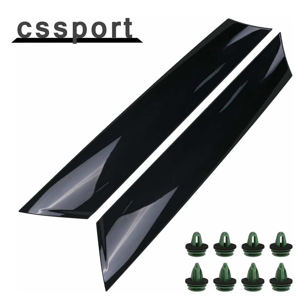 51137128157 ขอบเสากระจกหน้ารถยนต์ สีดํา สําหรับ Mini Cooper R50 R52 R53 2001-2008