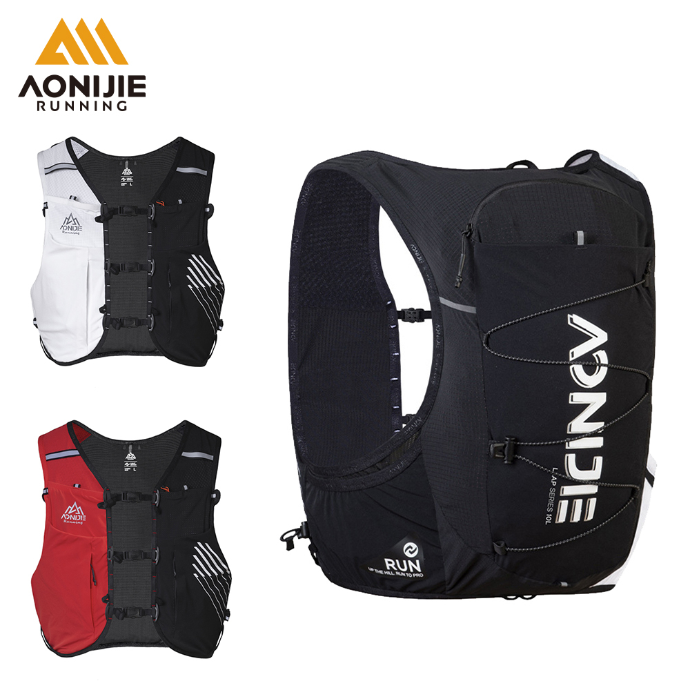 AONIJIE อาโอนิจิ ค9116 10ล กระเป๋าเป้สะพายหลังสําหรับวิ่งกลางแจ้งน้ําหนักเบาและระบายอากาศวิ่งเสื้อกั