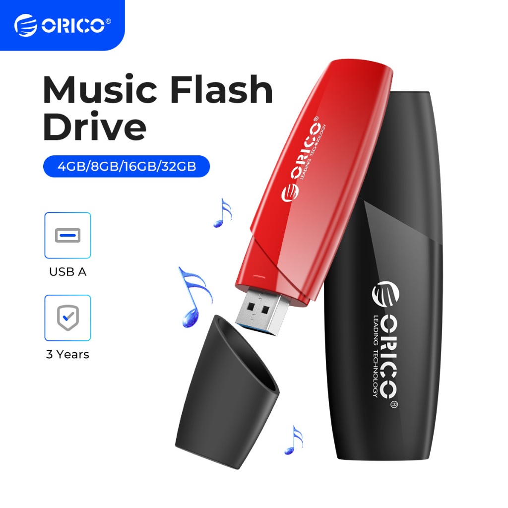 Orico แฟลชไดรฟ์ USB 2.0 32GB สําหรับแล็ปท็อป คอมพิวเตอร์ โทรศัพท์มือถือ iPad TV (U2-S)