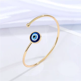 แฟชั ่ น Retro Blue Evil Eye สร ้ อยข ้ อมือปรับสร ้ อยข ้ อมือ Lucky กําไลสําหรับผู ้ ชายและผู ้ หญิง Vintage เครื ่ องประดับของขวัญ