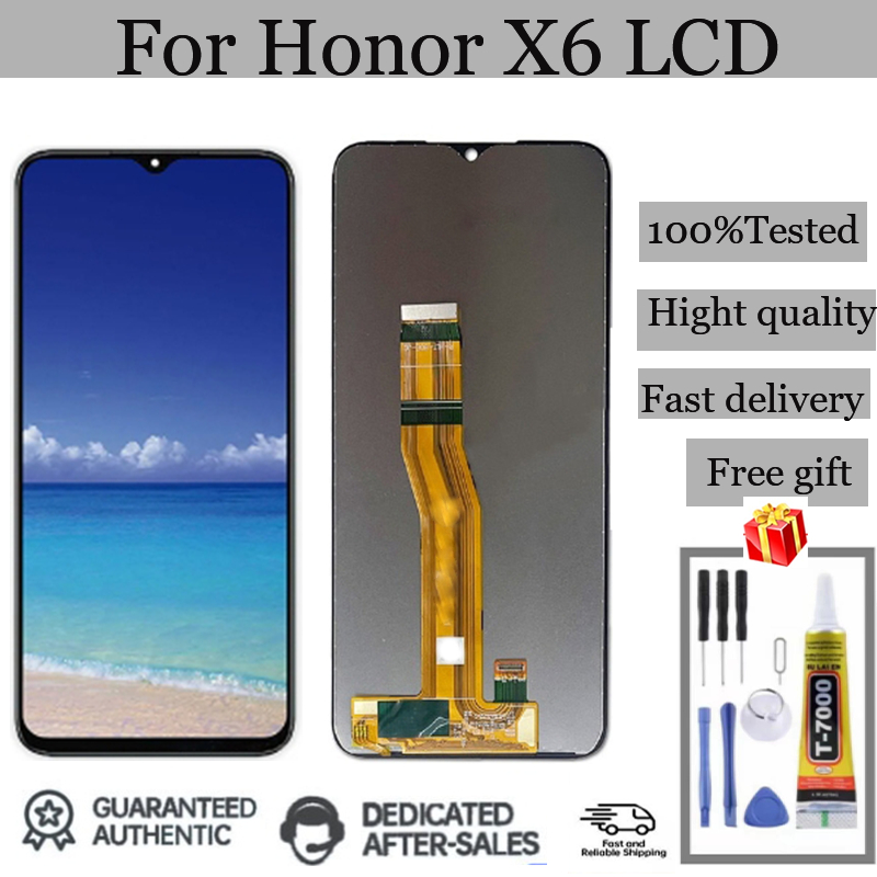 Original สําหรับ Honor X6 2022 VNE-LX1 VNE-LX2 VNE-LX3 LCD Touch Screen Digitizer จอแสดงผลอะไหล่