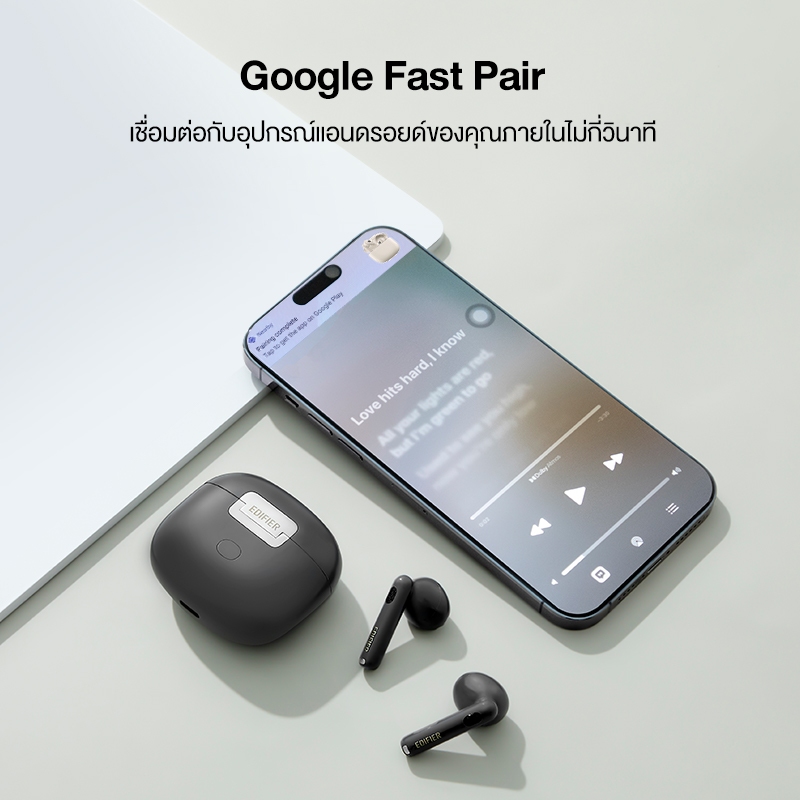 Edifier W320TN TWS หูฟังบลูทูธไร้สาย V5.3 พร้อมการลดเสียงรบกวน Noise Cancellation