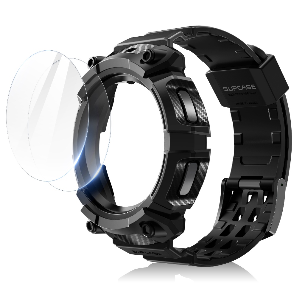 Supcase เคสป้องกันหน้าจอ ลายยูนิคอร์น Beetle Pro พร้อมสายคล้อง สําหรับ Galaxy Watch 6 Classic 47 มม. 2023 2 แพ็ค