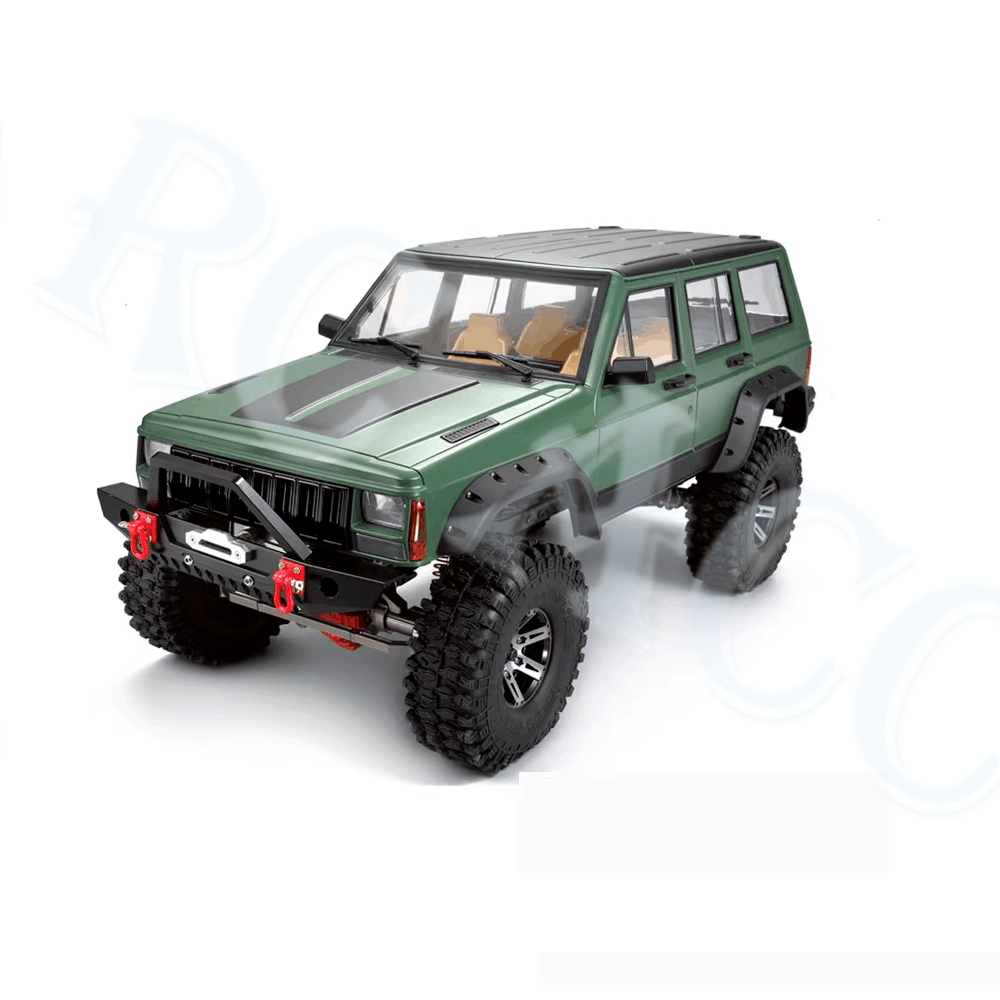 RC 12.3 นิ้ว 313 มม.ฐานล้อพลาสติกแข็ง Cherokee Body Shell ชุดสําหรับ 1/10 Axial SCX10 & SCX10 II 90046 90047 RC Crawler รถ
