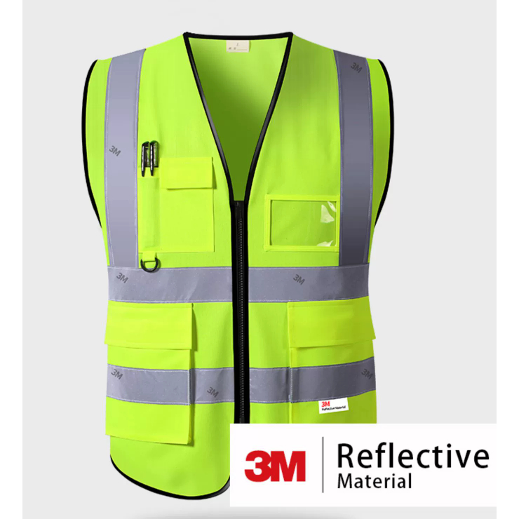 3M เสื้อกั๊กสะท้อนแสง เพื่อความปลอดภัย ไซต์ก่อสร้าง เสื้อกั๊กทํางาน เสื้อกั๊กที่กําหนดเอง 3M brand