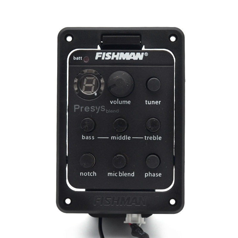 FISHMAN 301 Mic Blend Dual Model Guitar Preamp EQ Tuner Piezo Pickup