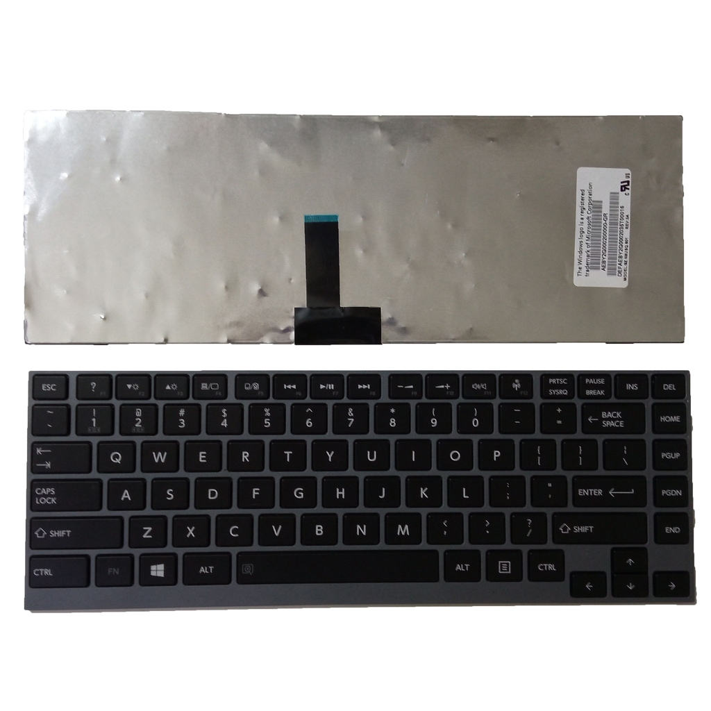 แป้นพิมพ์ US สําหรับ Toshiba Satellite Portege U900 U900-T01S U900-T กรอบสีน้ําเงิน