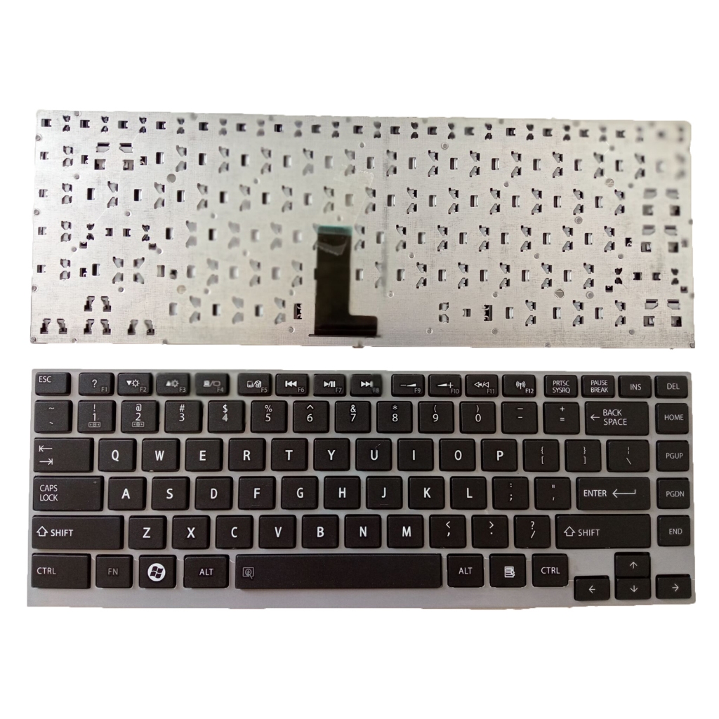 แป้นพิมพ์ US สําหรับ Toshiba Satellite Portege U900 U900-T01S U900-T0 กรอบเงิน