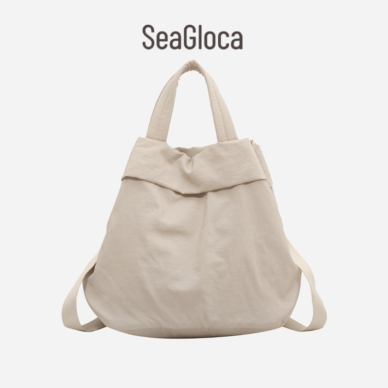 Seagloca กระเป๋าสะพายไหล่ ผ้าไนล่อน ความจุขนาดใหญ่ สําหรับผู้หญิง No 1593