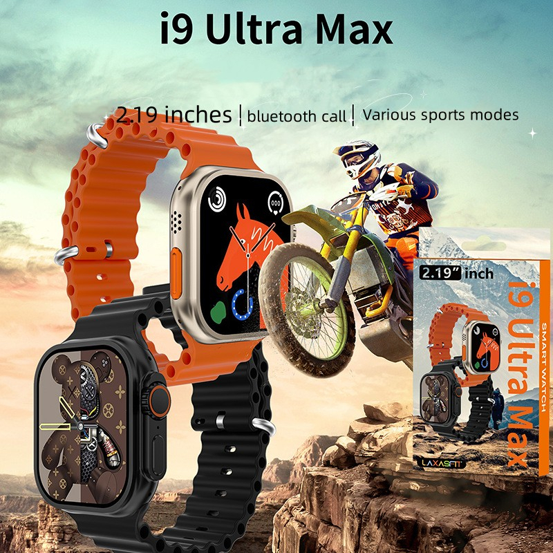 จัดส่งด่วน  I9 Ultra Max Smart Watch 2.19 หน้าจอ HD ฟังก์ชั่น Nfc การตรวจสอบสุขภาพ
