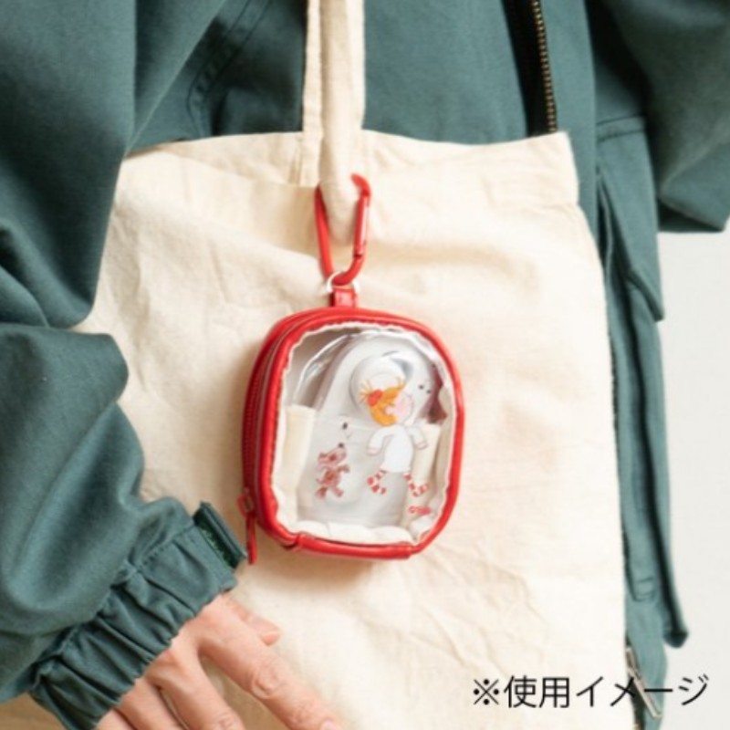 กระเป๋าใส่เหรียญ กระเป๋าเครื่องสําอาง ขนาดเล็ก โปร่งแสง ลายการ์ตูนซอสโกโก้น่ารัก สไตล์ญี่ปุ่น