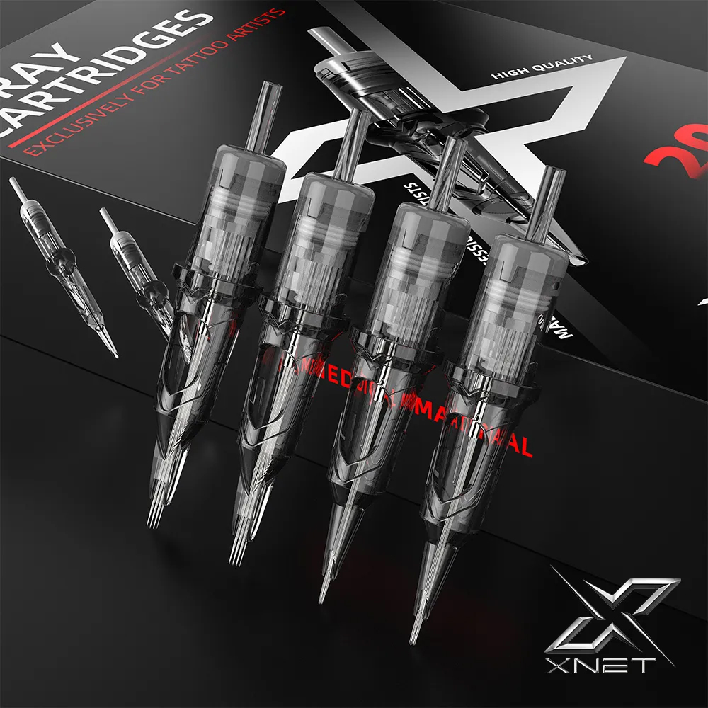 Xnet X-RAY เกจผสมแมกนัม ทรงกลม แบบใช้แล้วทิ้ง เข็มสัก ฆ่าเชื้อ เพื่อความปลอดภัย สําหรับเครื่องสักโรตารี่ COD