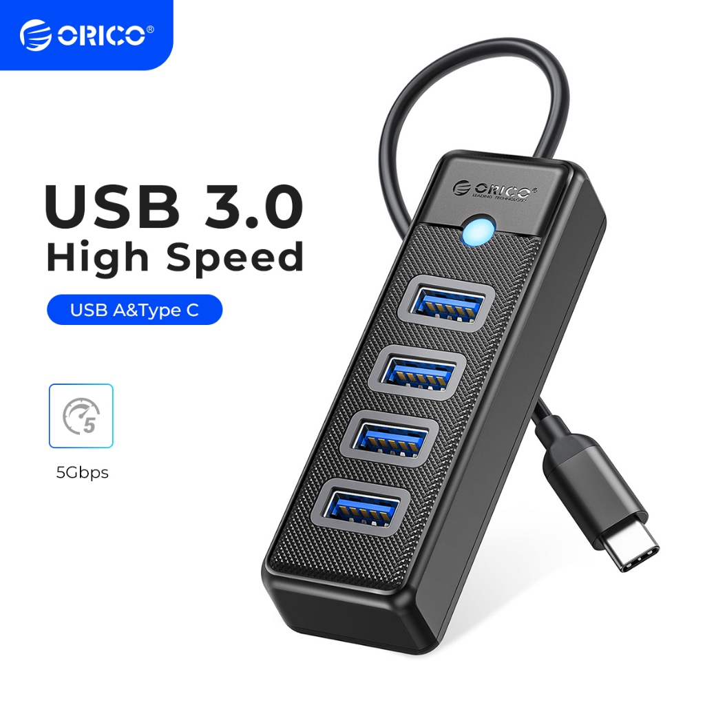Orico 2 พอร์ต USB 3.0 HUB ประเภท C Splitter ข้อมูลแบบพกพา USB HUB สําหรับ MacBook Mac Pro Mac mini i