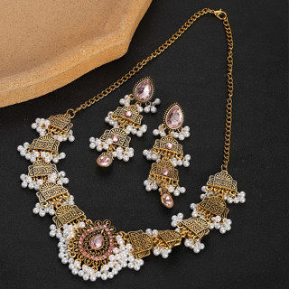 ชุดเครื่องประดับ สร้อยคอ ต่างหู จี้ทรงหยดน้ํา ประดับคริสตัล …