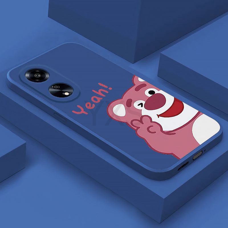 New เคส Tecno POP 5 LTE POP 5 Pro BD4 SPARK 8C SPARK GO 2022 POP 6 POP 6 GO POP 6 Pro POVA NEO POVA 3 CAMON 19 CAMON 19 PRO CAMON 19 NEO SPARK 9 PRO SPARK 9T POVA 4 POVA 4 Pro เคส สตรอเบอร์รี่หมีซิลิโคนกรณีโทรศัพท์นุ่ม