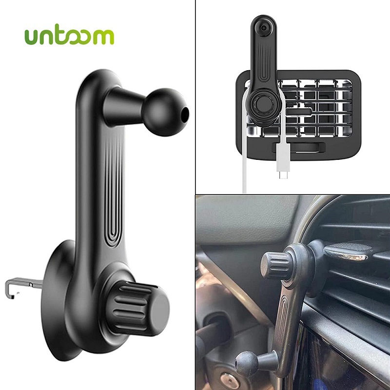 Untoom ขาตั้งโทรศัพท์มือถือ GPS หัวบอล 17 มม. แบบแม่เหล็ก สําหรับติดรถยนต์