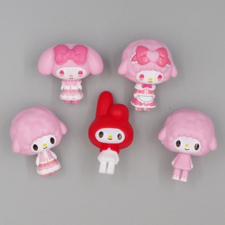 SANRIO 5 ชิ้น/เซ็ต 3-4.2 ซม.Sanrio การ์ตูนอะนิเมะรูป My Melo…