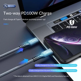Orico for Thunderbolt 4 สาย USB C ชาร์จเร็ว PD100W 60Hz สาย USB4.0 สําหรับ (TBZ4)