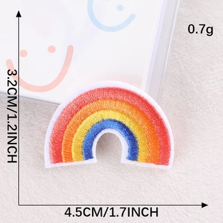 แผ่นแพทช์รีดติดเสื้อ ลายดอกทานตะวัน สีรุ้ง DIY สําหรับตกแต่งเสื้อผ้า