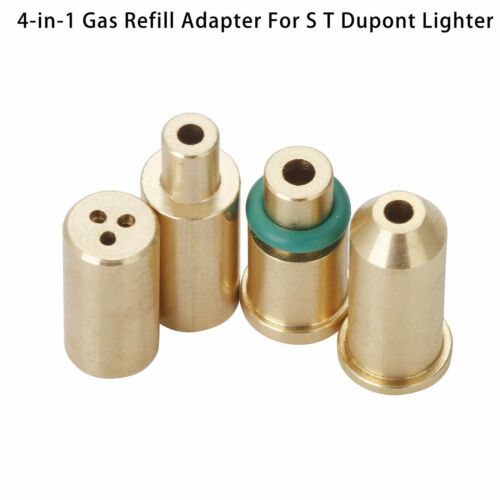 อะแดปเตอร์เสริมแก๊ส 4 in 1 เหมาะสําหรับ ST Dupont ไฟแช็กสีเหลือง/แดง/เขียว/น้ําเงินฮูดอะแดปเตอร์พองไฟแช็ก