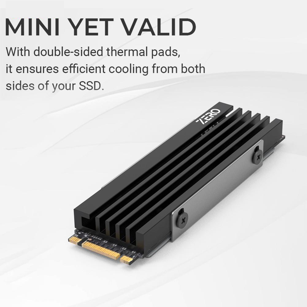 Id-cooling ZERO M05 ปะเก็นฮีทซิงค์ SSD M.2 2280 อลูมิเนียมอัลลอย พร้อมแผ่นระบายความร้อน