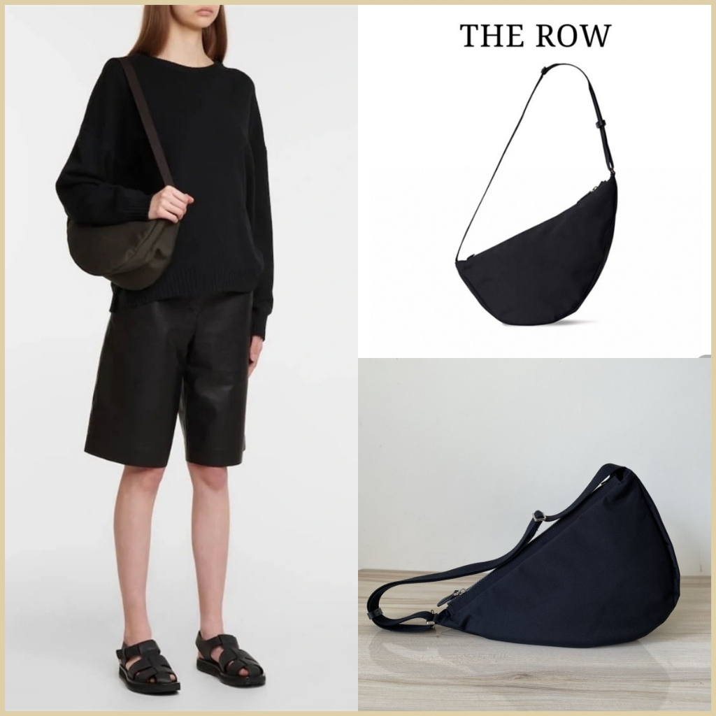 รุ่นท็อป The Row Banana Cross-body Shoulder Bag Curved Cross-body Bag
