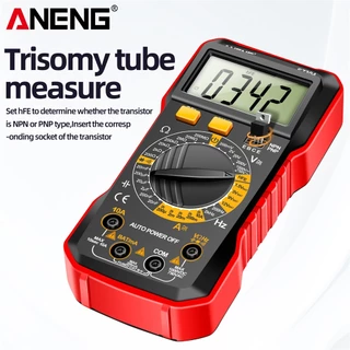มัลติมิเตอร์แบบดิจิตอล ANENG SZ304 หนึ่งชุด, True RMS 2000 นับเครื่องทดสอบมือถือพร้อม NCV สําหรับการวัดไฟฟ้า