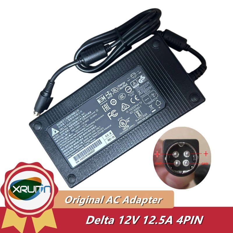 ของแท้ DELTA 12V 12.5A 150W DPS-150NB-1B AC Adapter Charger สําหรับ QNAP TS-412 NAS TS-410 Hikvision