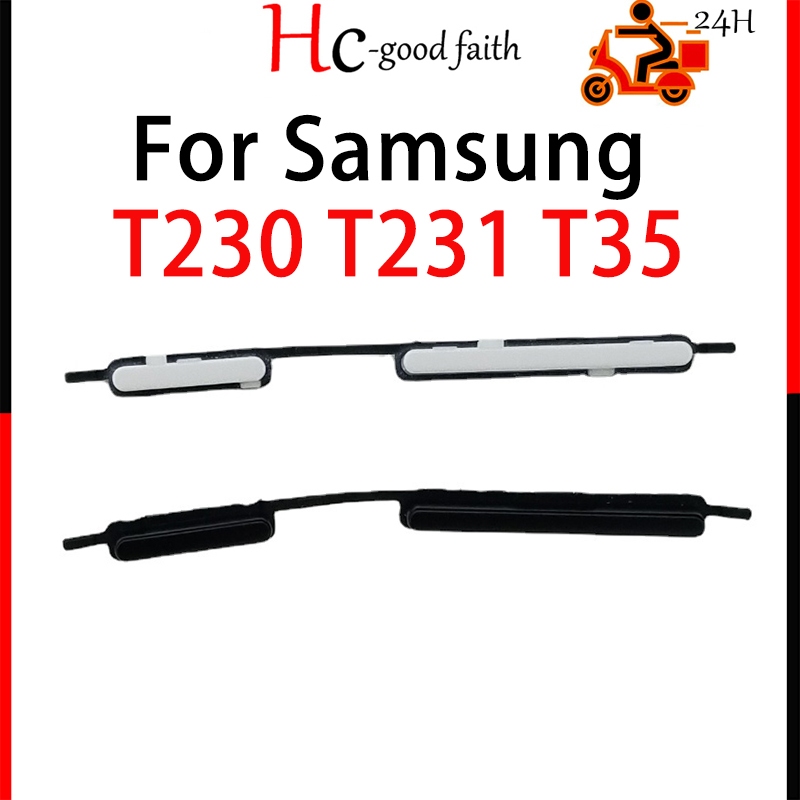 ใหม่ ปุ่มพาวเวอร์ ปุ่มปรับระดับเสียงด้านข้าง อะไหล่เปลี่ยน สําหรับ Samsung Galaxy Tab 4 7.0 T230 T231 T235