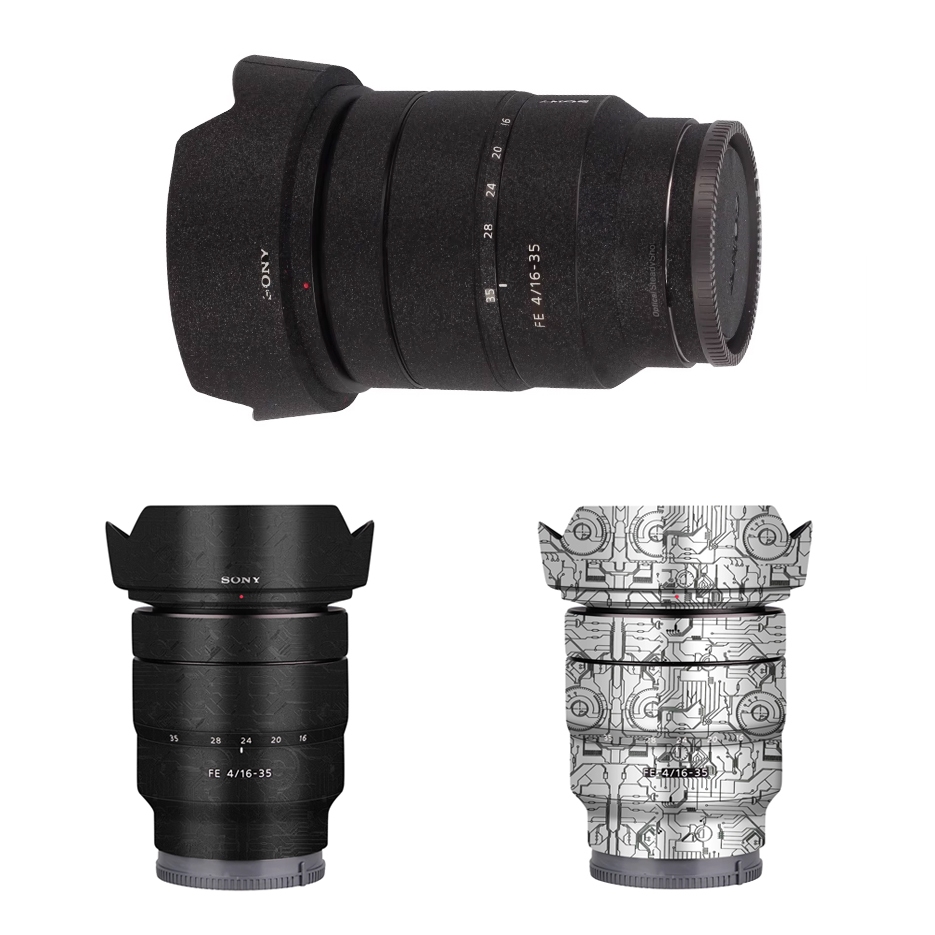 ป้องกันรอยขีดข่วนสติกเกอร์ผิวฟิล์มสําหรับ SONY FE16-35 F4 ZA F2.8GM FE16-35 F2.8GMII เลนส์กล้อง Coat Wrap รูปลอกผิว