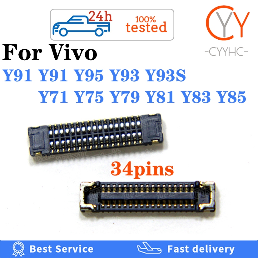 เมนบอร์ดเชื่อมต่อหน้าจอ LCD FPC 5 ชิ้น - 20 ชิ้น / 34pins สําหรับ Vivo Y91 Y91 Y95 Y93 Y93S Y71 Y75 