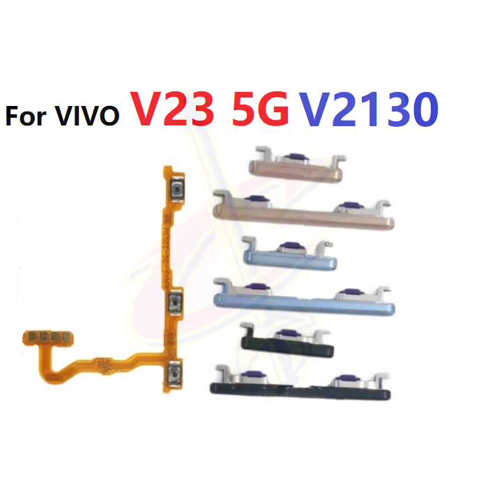 แพรปุ่มสวิตปิดเปิด ปุ่มเปิดปิด ปุ่มเปิดเสียง ปุ่มสวิตช์นอก สําหรับ vivo V23 5G V2130
