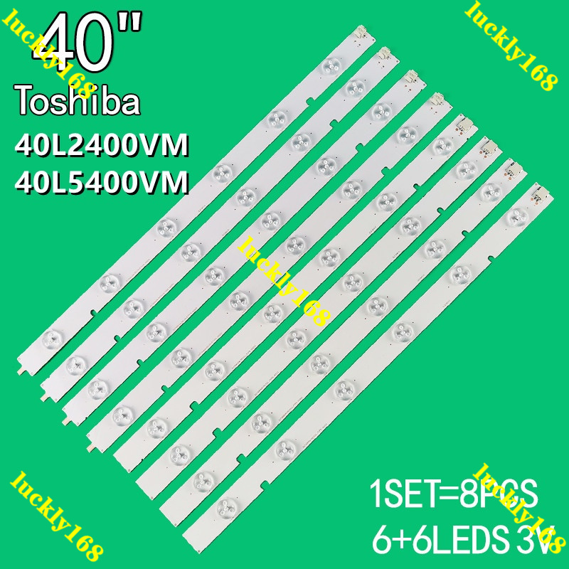 1SET 40L5400VM ใหม่ 40L2400VM Toshiba 40" ไฟ led TV backlight lampu tv 40L2400 / 40L5400 pxc9 40" /
