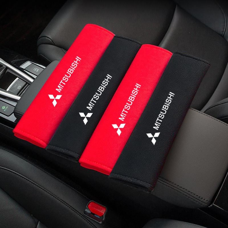 Anti-stranglehold รถเข็มขัดนิรภัย Flannel ไหล่สําหรับ Mitsubishi Mirage X-pander Outlander Asx Lance