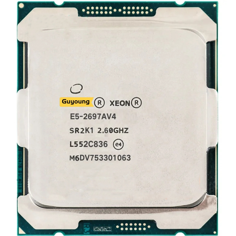 YZX Xeon E5 2697AV4 E5-2697AV4 E5 2697A V4 2.60GHZ 16-Core 40MB LGA2011-3 โปรเซสเซอร์ CPU