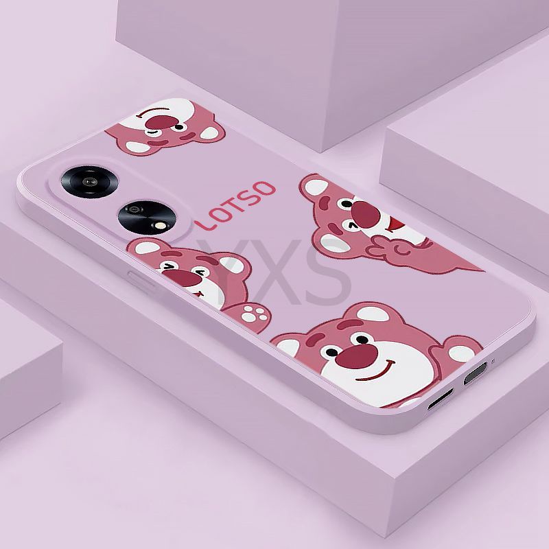 New เคส Samsung A01 A31 A11 M11 A21S A01 CORE A02S M02S F02S A02 M02 เคส สตรอเบอร์รี่หมีซิลิโคนกรณีโทรศัพท์นุ่ม