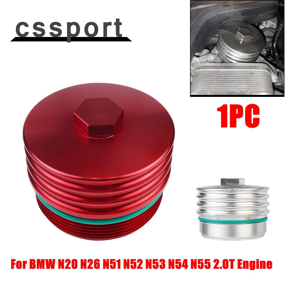 ฝาครอบไส้กรองน้ํามันเครื่องยนต์ อะลูมิเนียมอัลลอย สําหรับ BMW N20 N26 N51 N52 N53 N54 N55 2.0T