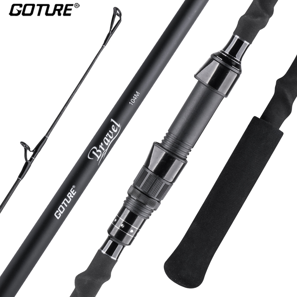 Goture BRAVEL M/H คันเบ็ดตกปลา เซิร์ฟ สปินนิ่ง 4 ส่วน คาร์บอนไฟเบอร์ 2.7m/3.6m/3.9m/4.2m จัดส่งจากไทย