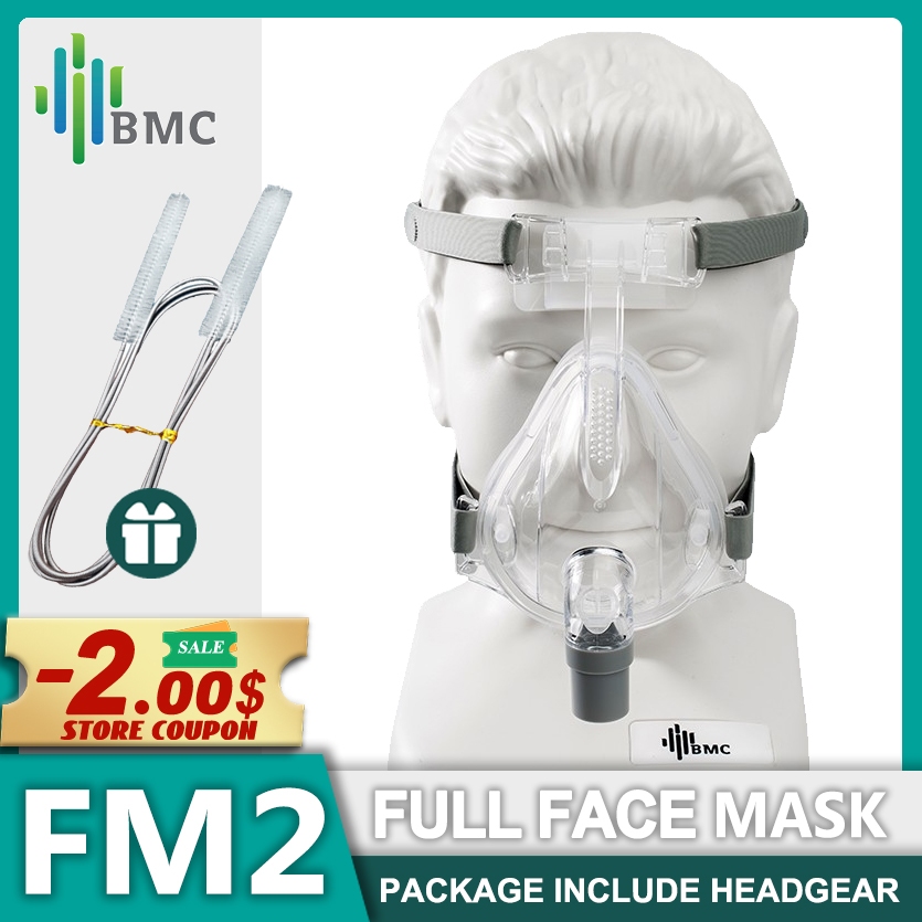 Bmc RESmart Luna FM2 หน้ากากอนามัย ระบายอากาศ พร้อมอุปกรณ์ป้องกัน CPAP ใช้กับ CPAP BiPAP ทางการแพทย์ ไซซ์ S M L