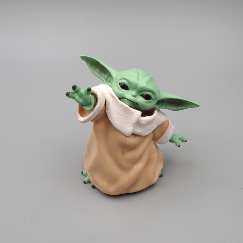 โมเดลฟิกเกอร์ PVC การ์ตูนดิสนีย์ Star Wars Yoda Baby The Force Master Q Version ขนาด 6.8 ซม. 1 ชิ้น