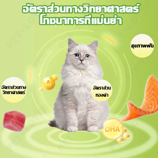 PETLOVERS หญ้าแมวฟรีซดราย 150 กรัม ขนมแมวฟรีซดราย อกไก่ผสมต้นอ่อนข้าวสาลีฟรีซดราย ช่วยขับขนในลำคอ