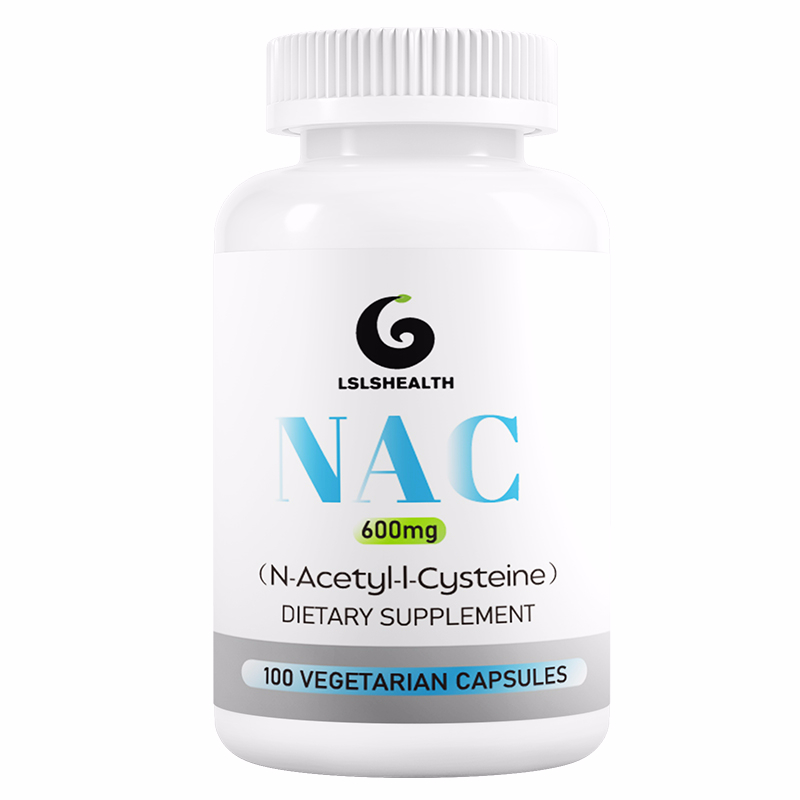 Ls Health NAC 600mg, N-Acetyl Cysteine VegCapsules, (กลูต้าไธโอน, ผิว, ความงาม, ปอด)