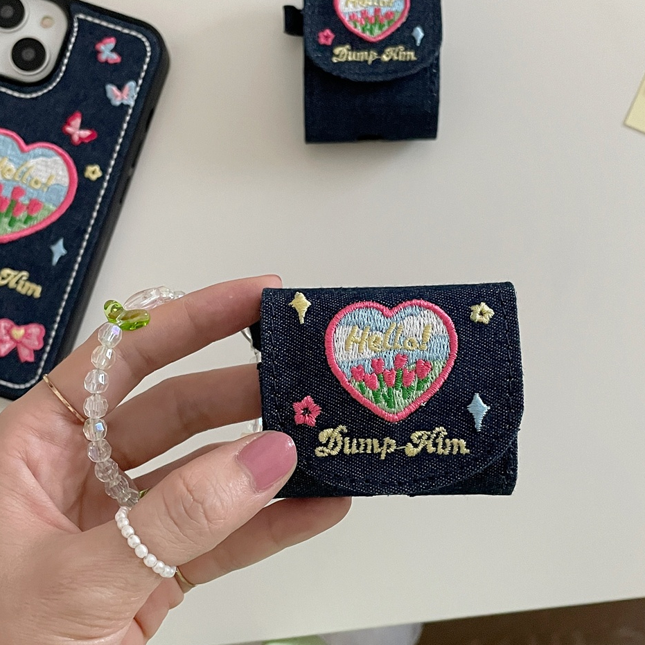 สําหรับ iphone AirPods Pro AirPods 1/2/3/4 เคสหูฟังไร้สายคาวบอยทิวลิป