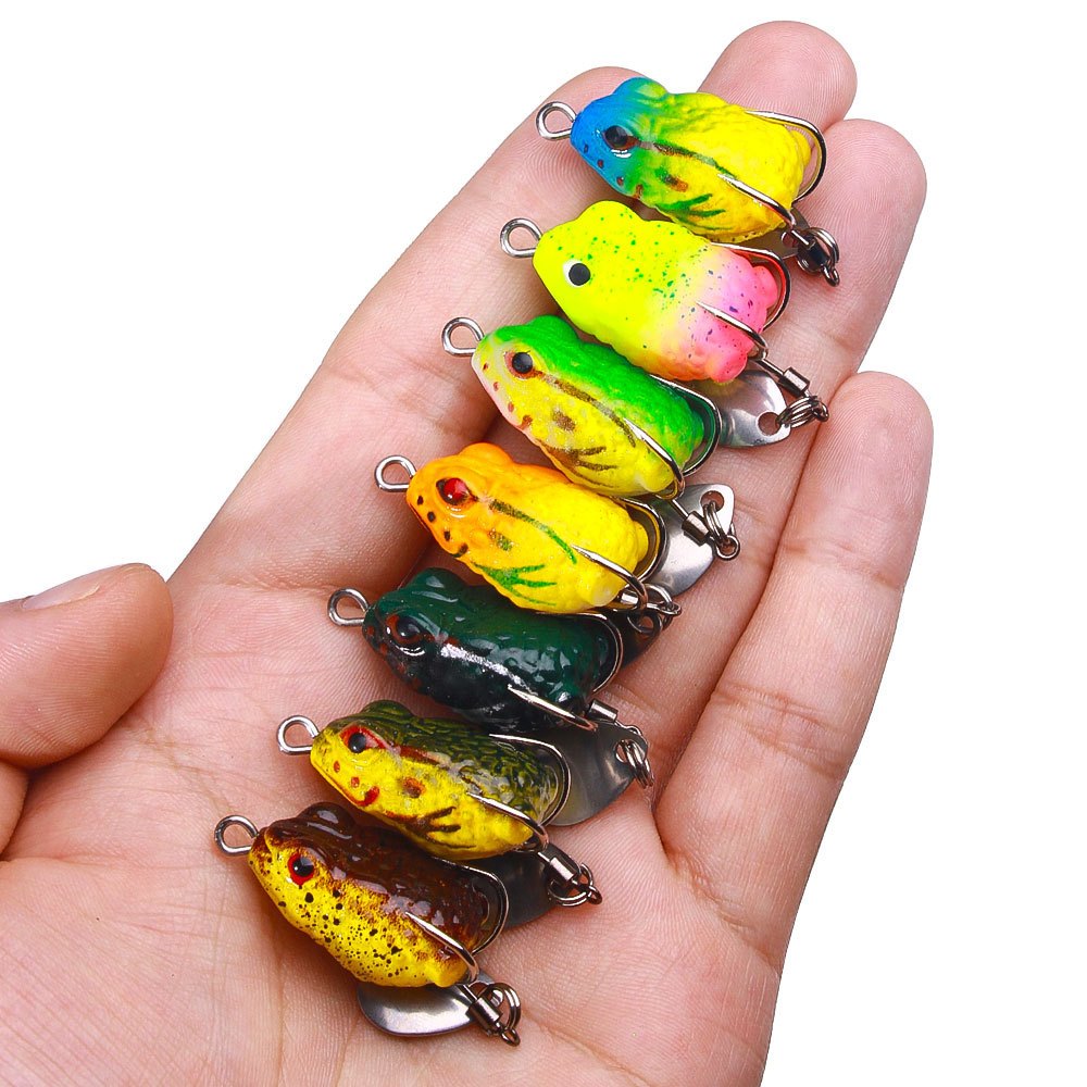 Luya Yuantou Thunderfrog เหยื่อตกปลา รูปกบ แบบนิ่ม ขนาดเล็ก 2.5 ซม. 3.4 กรัม