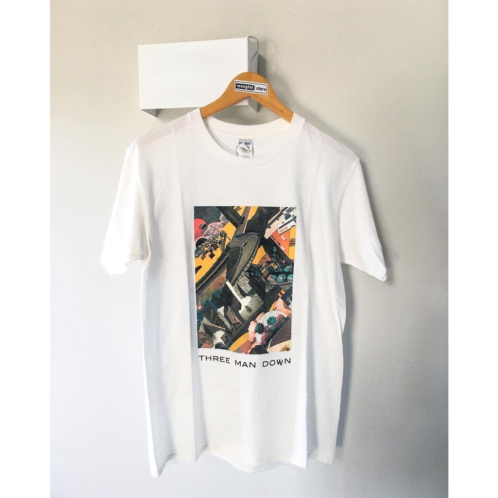 ของแท้ เสื้อยืด ลาย THREE MAN DOWN (GMM) 2023